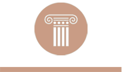 SOPB logo - top of an Ionic column